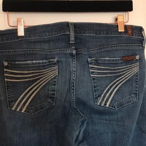 7 For All Man Kind dojo jeans!! So cute! Size 30